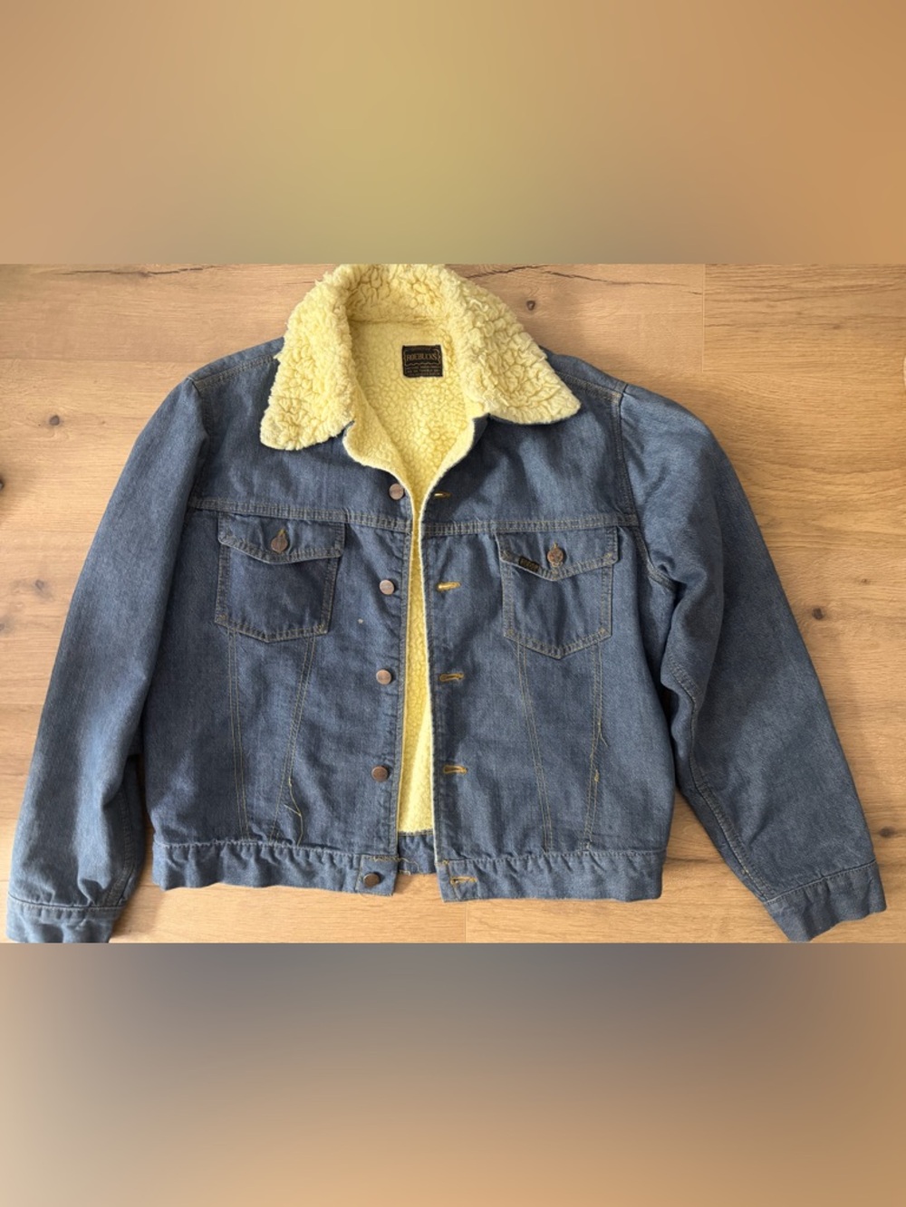 Men's Sherpa-Lined Denim Jacket - Blue